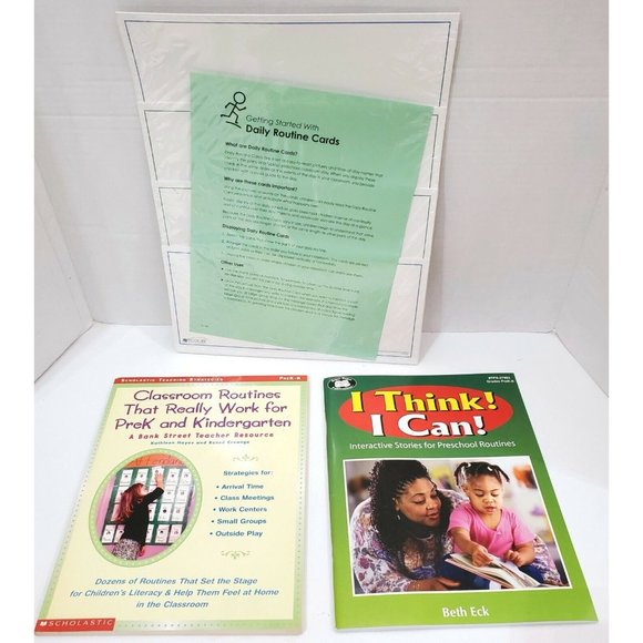Classroom Routine Books Other | 2 Books Parent Teacher Resources For Classroom Preschool ...